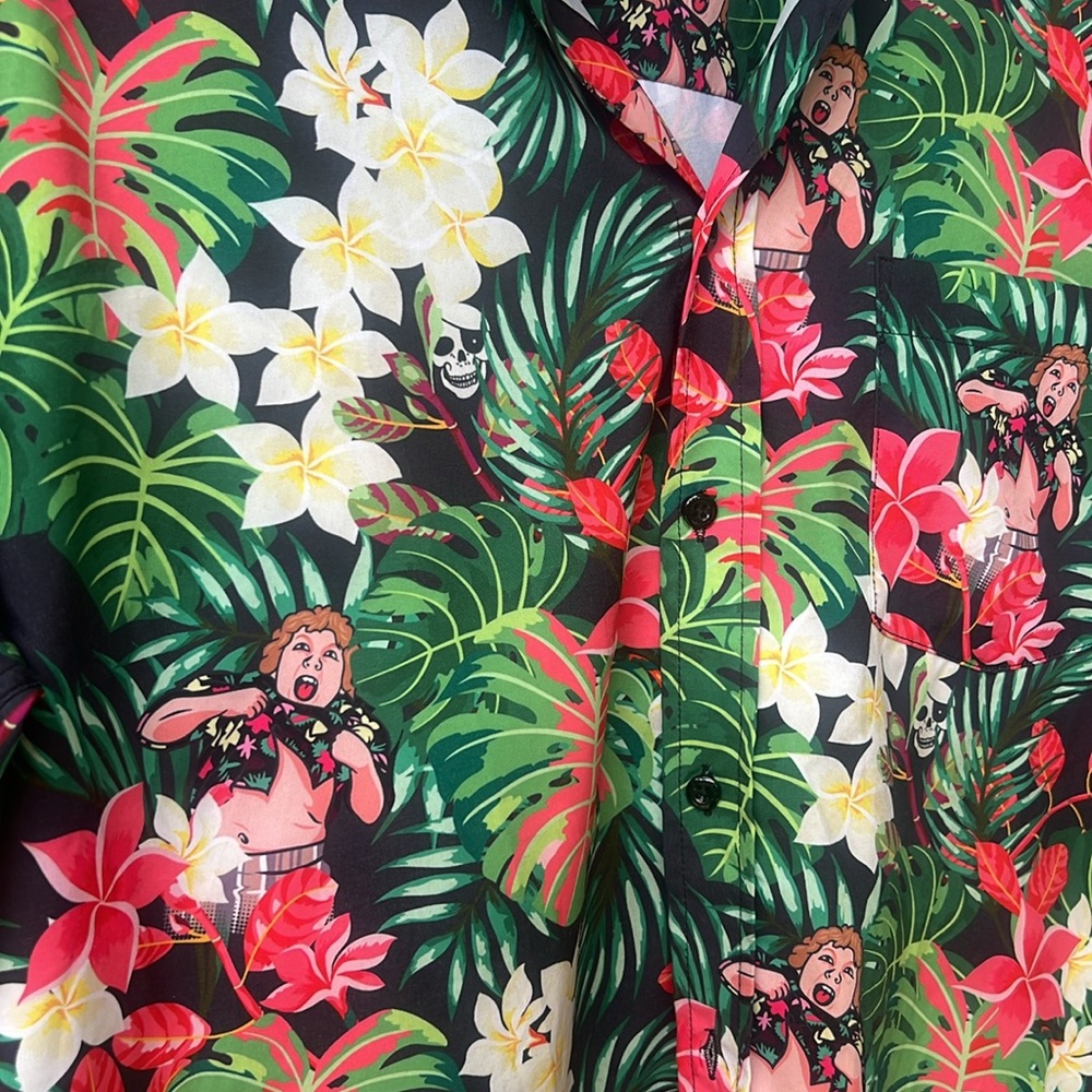 RSVLTS L Goonies Tropical Button Down Stretch shirt - Picture 2 of 5